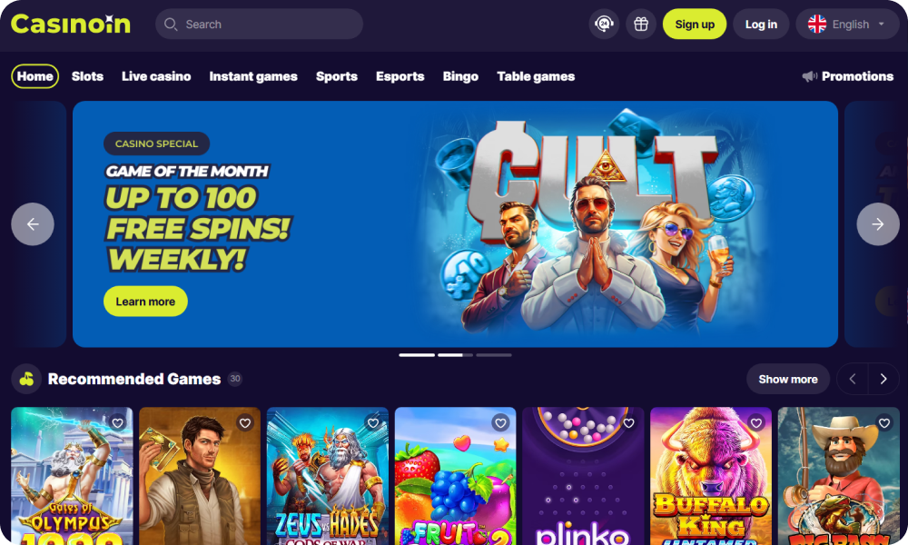 Play the best Non Gamstop Casino Casinoin