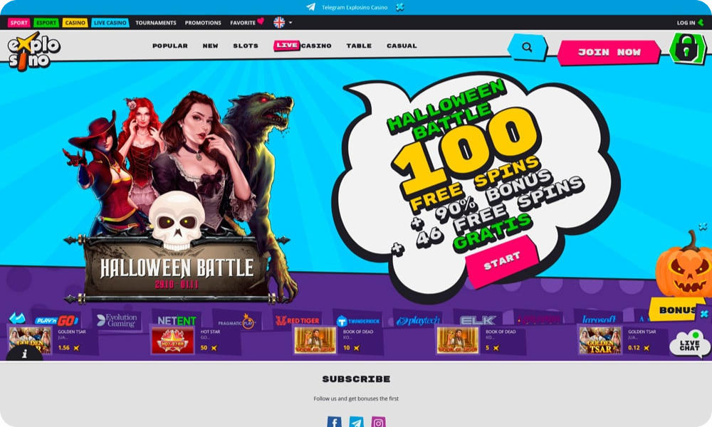 Play the best Non Gamstop Casino Explosino