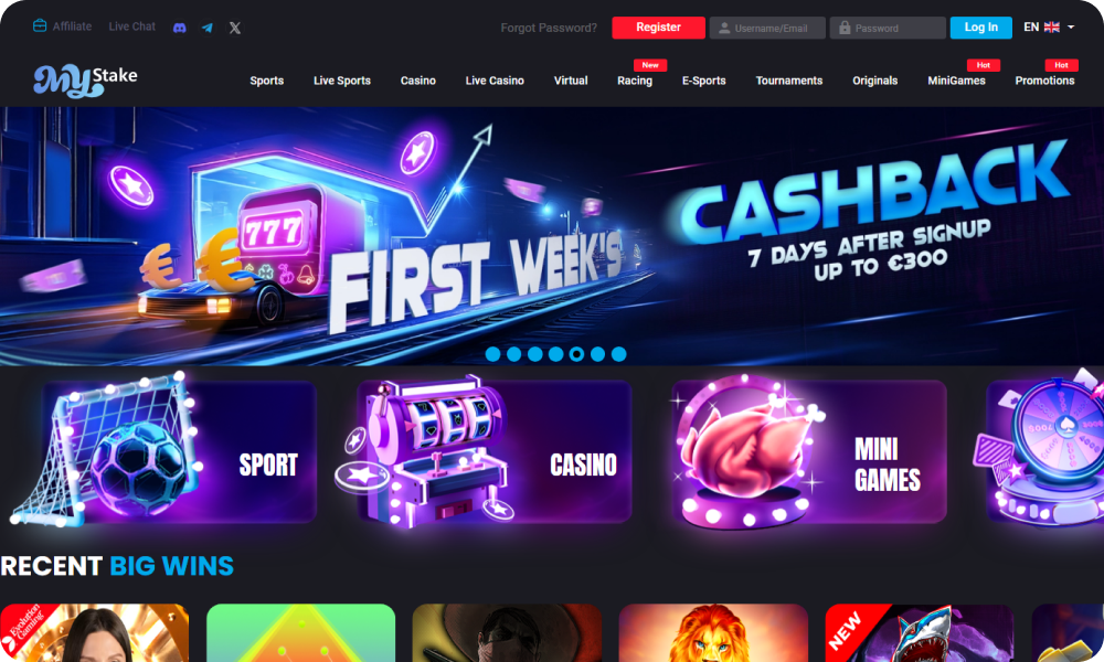Play the best Non Gamstop Casino MyStake